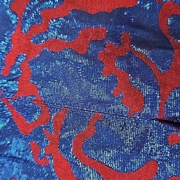 NWOT Maeve Shimmer Pleated Blue Motif Maxi Skirt Size 4 - Picture 8 of 8